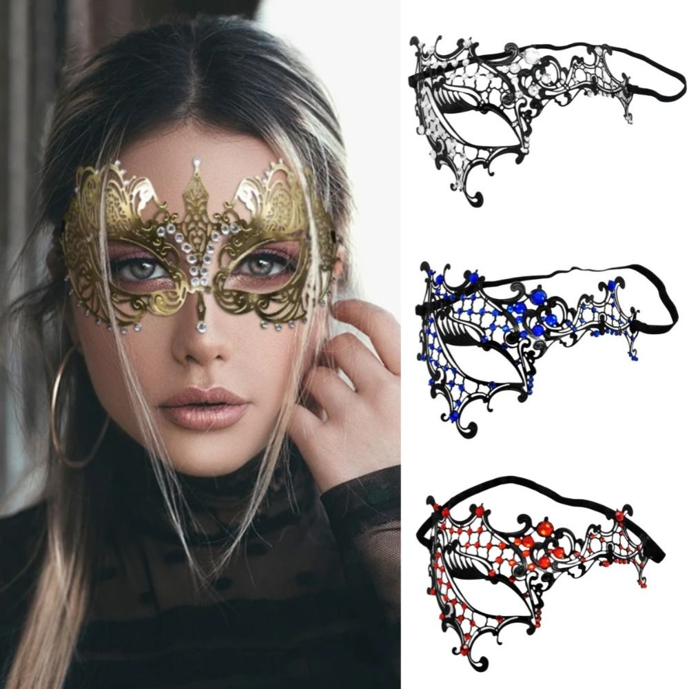 Venetian Halloween Half Face M - đánh giá và giá Mask Lanyard Adjustable