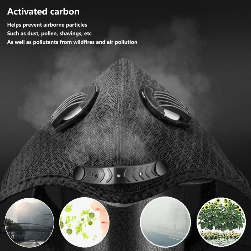 Cycling Face Mask Sport Washab - đánh giá và giá Anti Pollution Mask