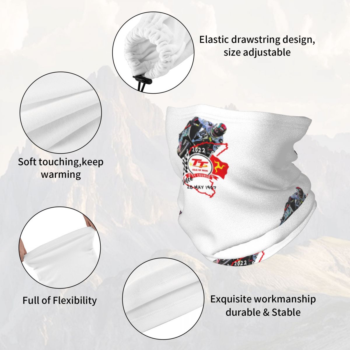 Isle Of Man TT Races Multifunc - đánh giá và giá Neck Gaiter Face Cover
