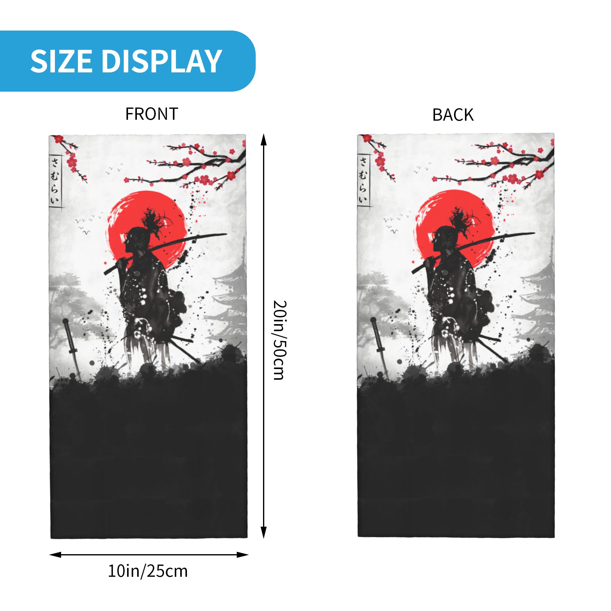 Japanese Samurai Warrior Banda - đánh giá và giá Neck Gaiter Face Cover